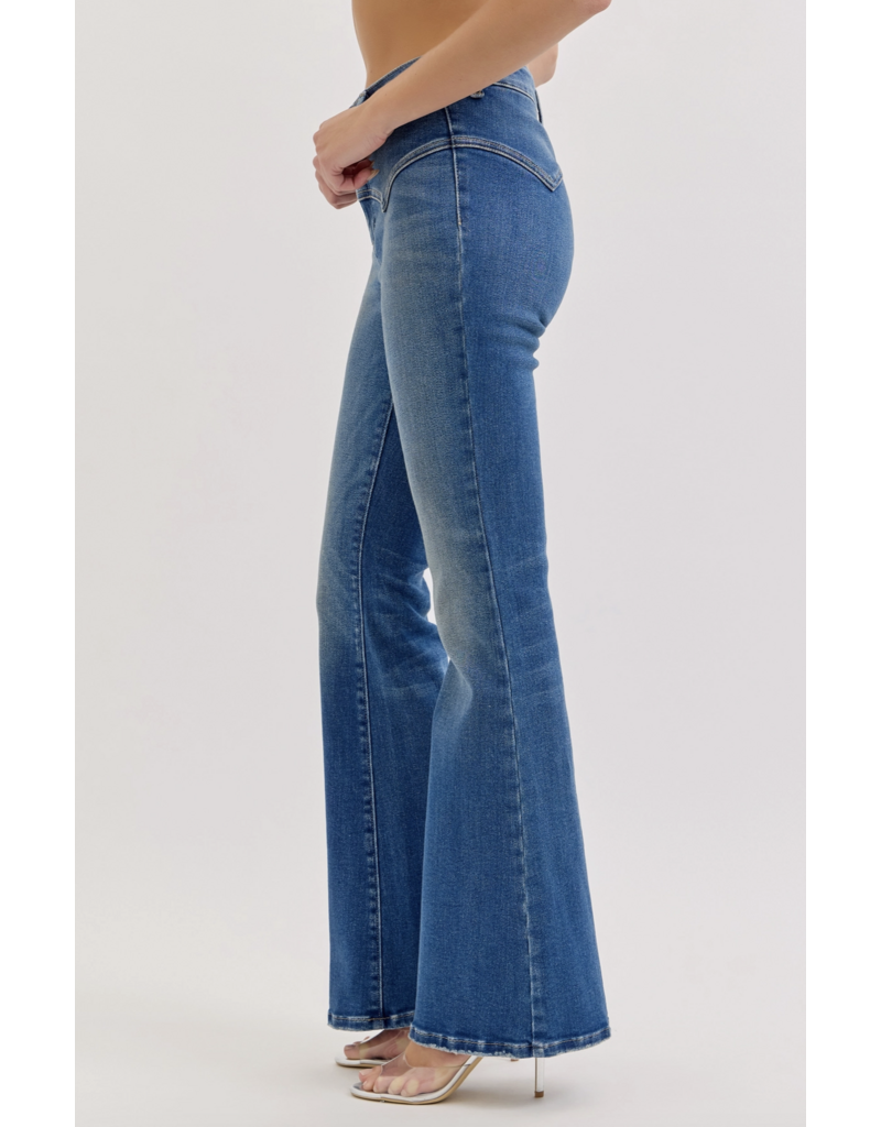 Cello Jeans Mid Rise Western Flare
