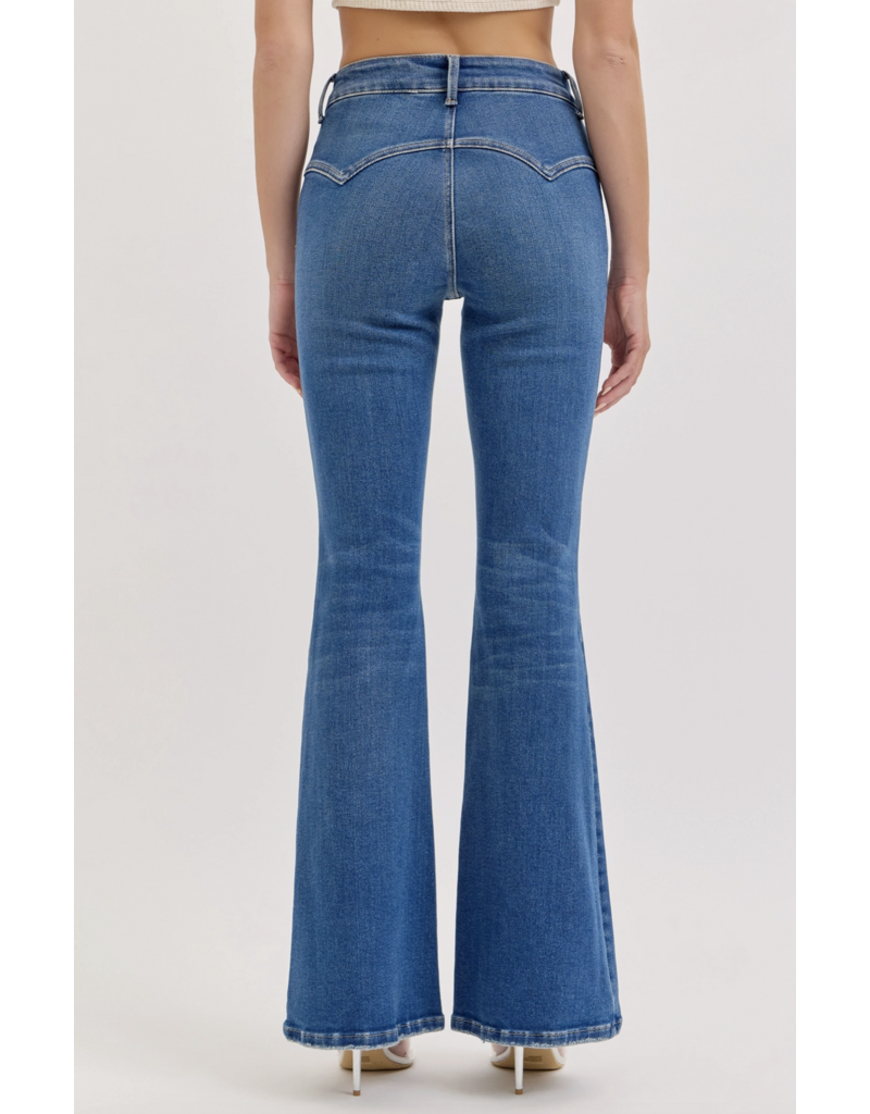 Cello Jeans Mid Rise Western Flare