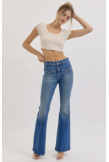 Cello Jeans Mid Rise Western Flare