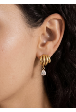 Flanerie Dovely 18K Gold Non-Tarnish Earring