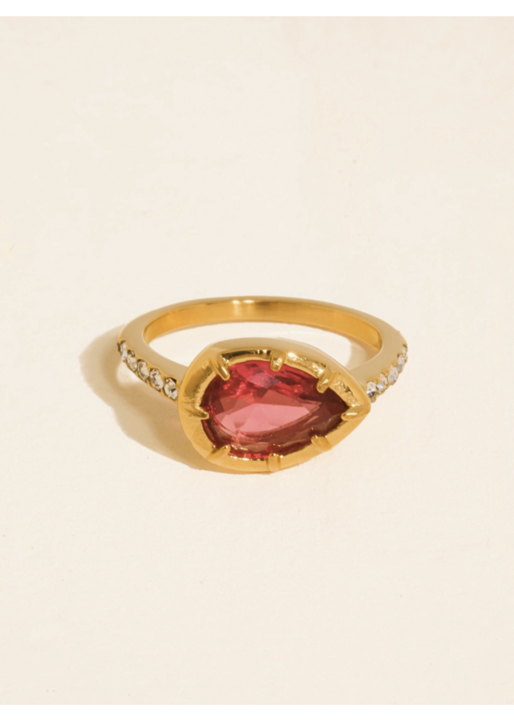 Flanerie Verdet 18K Gold Non-Tarnish Ring