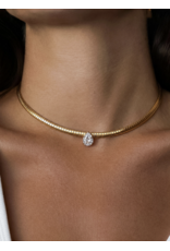 Flanerie Northwood 18K Gold Non-Tarnish Choker Necklace