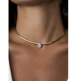 Flanerie Northwood 18K Gold Non-Tarnish Choker Necklace