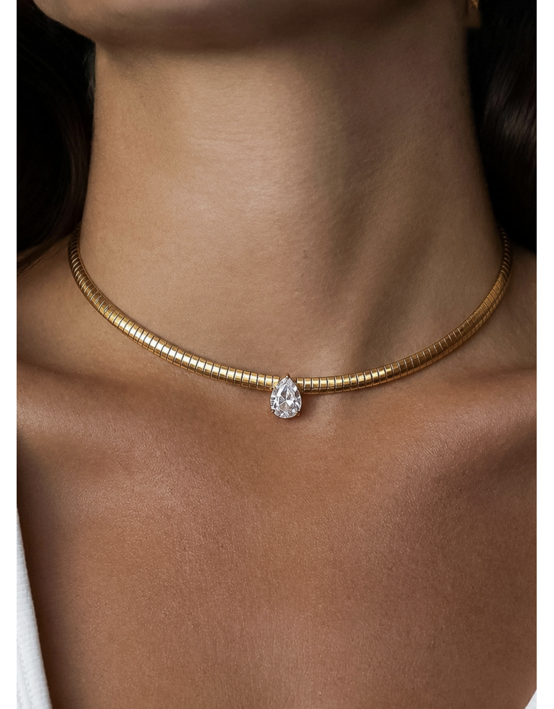 Flanerie Northwood 18K Gold Non-Tarnish Choker Necklace
