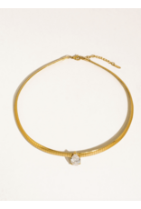 Flanerie Northwood 18K Gold Non-Tarnish Choker Necklace