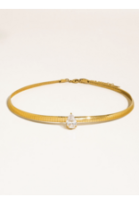 Flanerie Northwood 18K Gold Non-Tarnish Choker Necklace