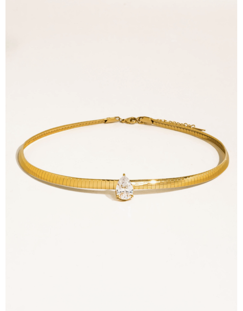 Flanerie Northwood 18K Gold Non-Tarnish Choker Necklace