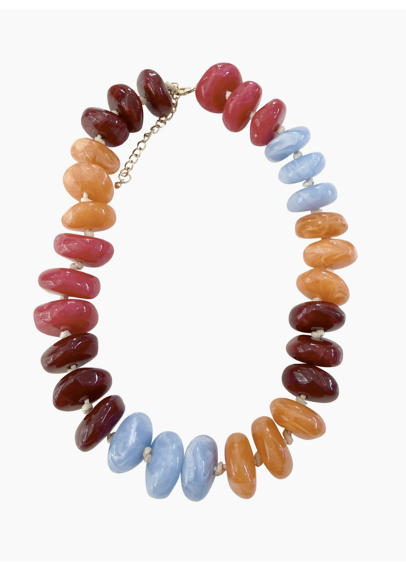 Delray Chunky Beaded Necklace