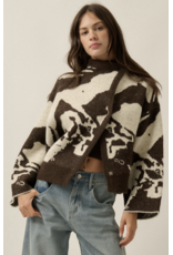 Ophelia High Collar Sweater Jacket