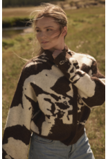 Ophelia High Collar Sweater Jacket