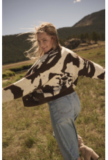 Ophelia High Collar Sweater Jacket