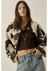 Ophelia High Collar Sweater Jacket
