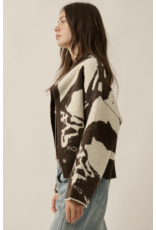 Ophelia High Collar Sweater Jacket