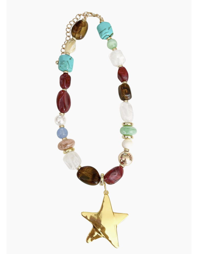 Reese Beaded Star Necklace