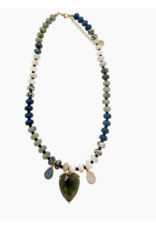 Simon Beaded Cz Necklace