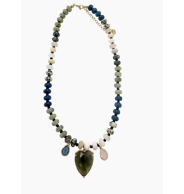 Simon Beaded Cz Necklace