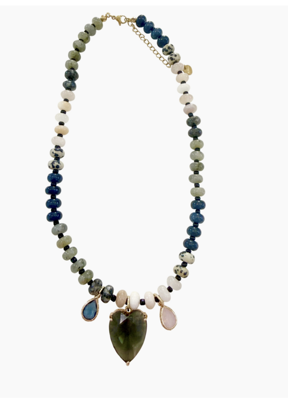 Simon Beaded Cz Necklace