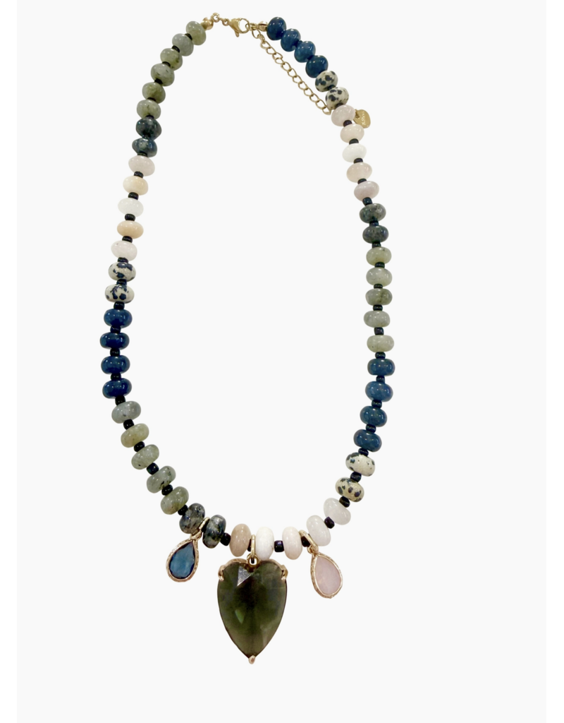 Simon Beaded Cz Necklace