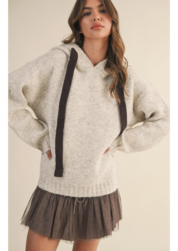Kali Contrast Hoodie Sweater