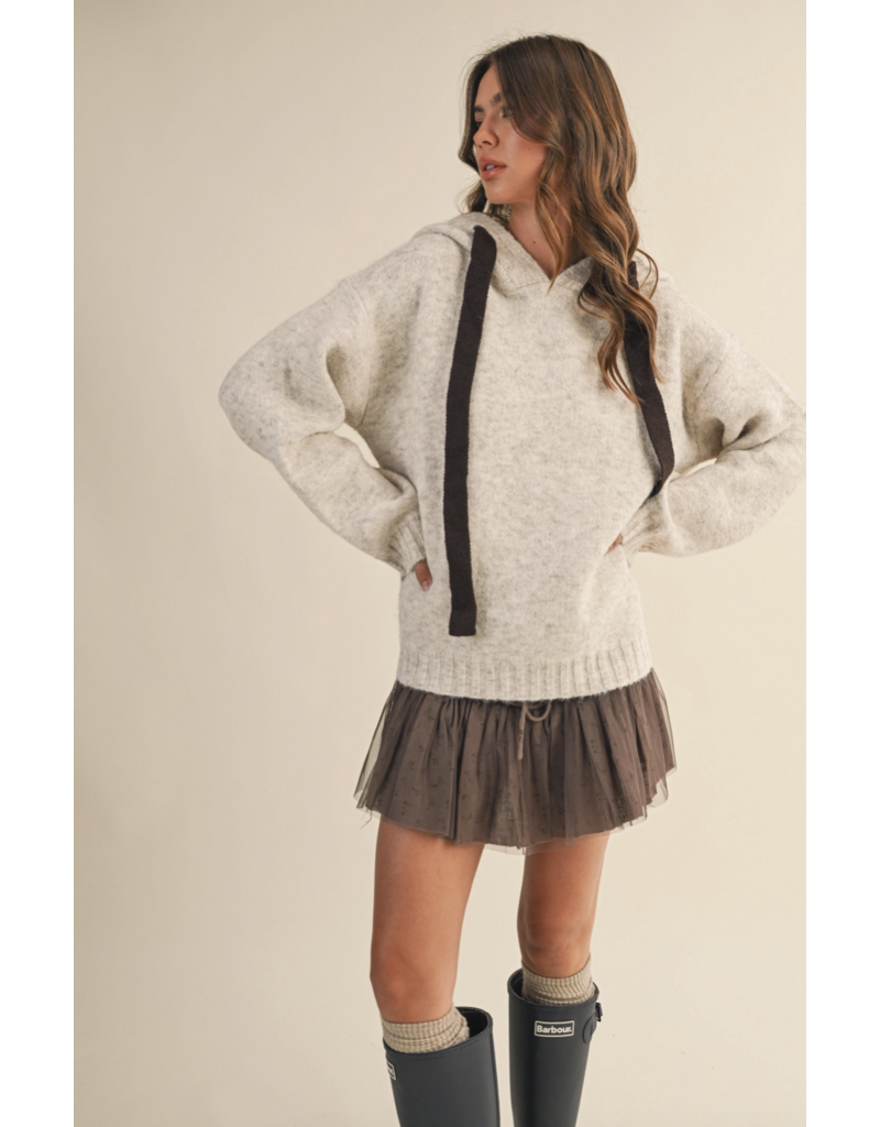 Kali Contrast Hoodie Sweater
