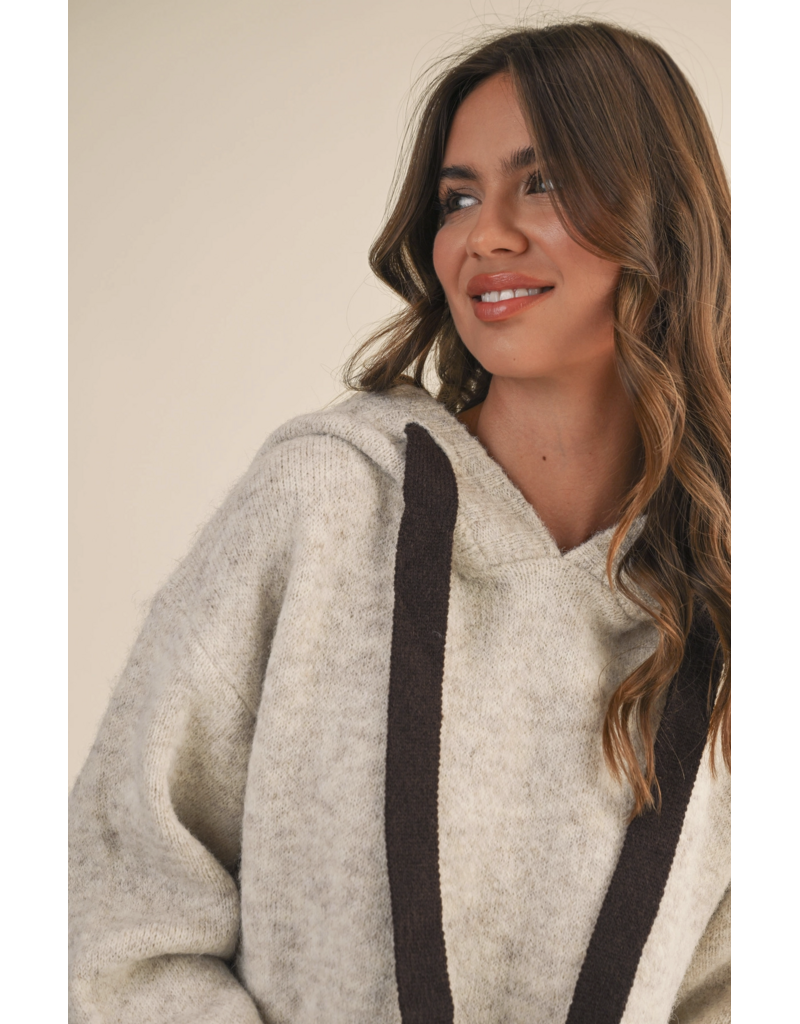 Kali Contrast Hoodie Sweater