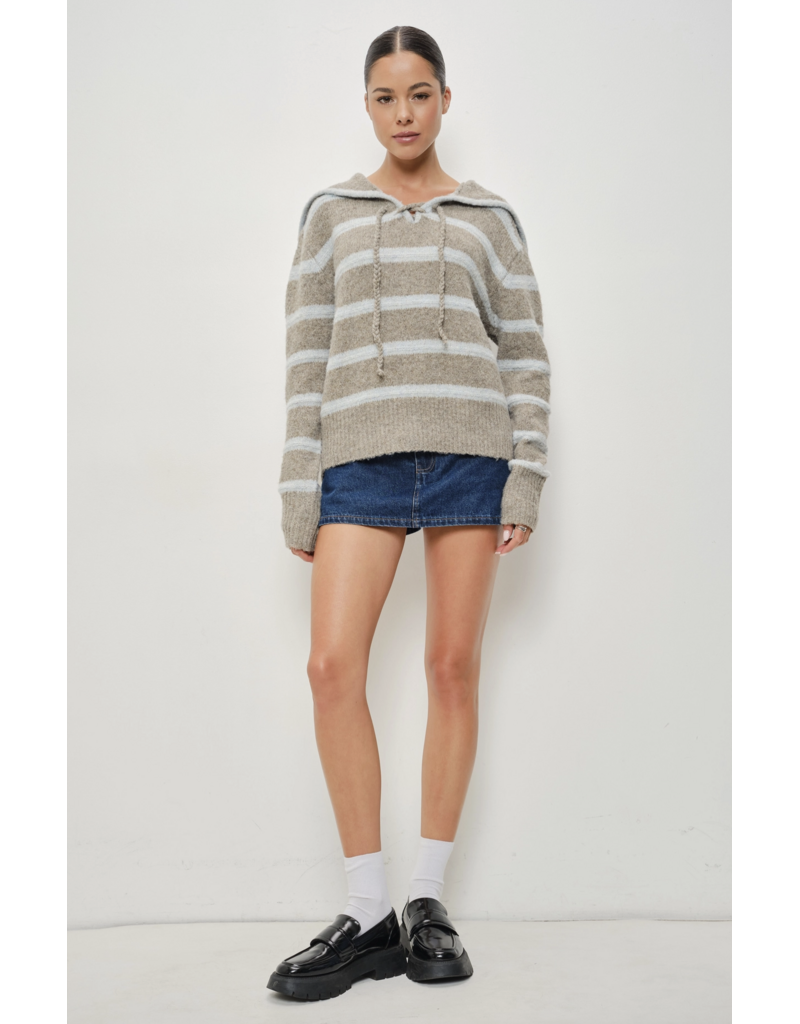 Pretty Garbage Saylor Striped Sweater
