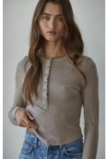 By Together Ribbed Henley Top
