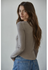 By Together Ribbed Henley Top