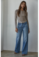 By Together Ribbed Henley Top