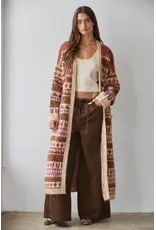 By Together Novella Open Front Long Cardigan
