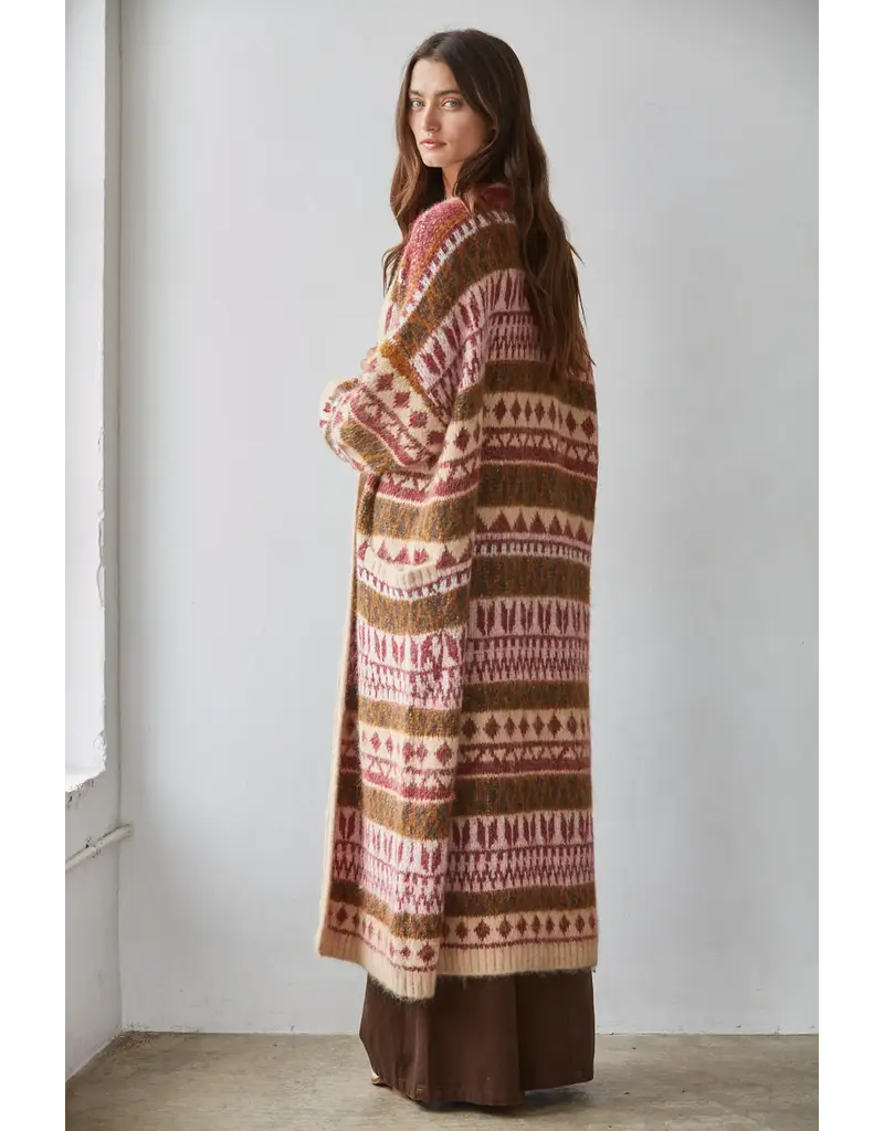 By Together Novella Open Front Long Cardigan