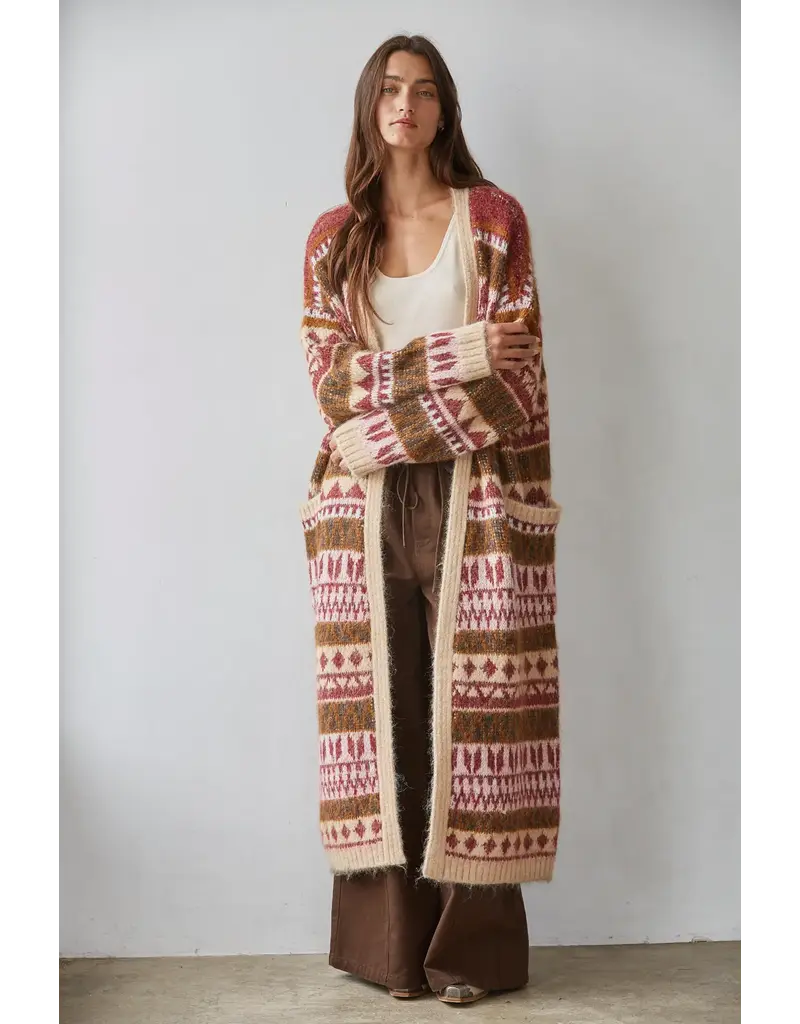 By Together Novella Open Front Long Cardigan
