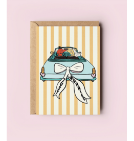 Just Married Dogs in Love Wedding Card