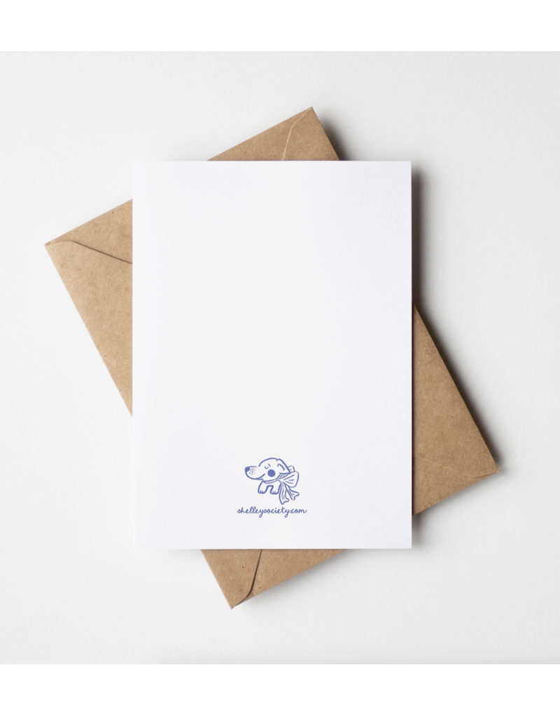 Just Married Dogs in Love Wedding Card