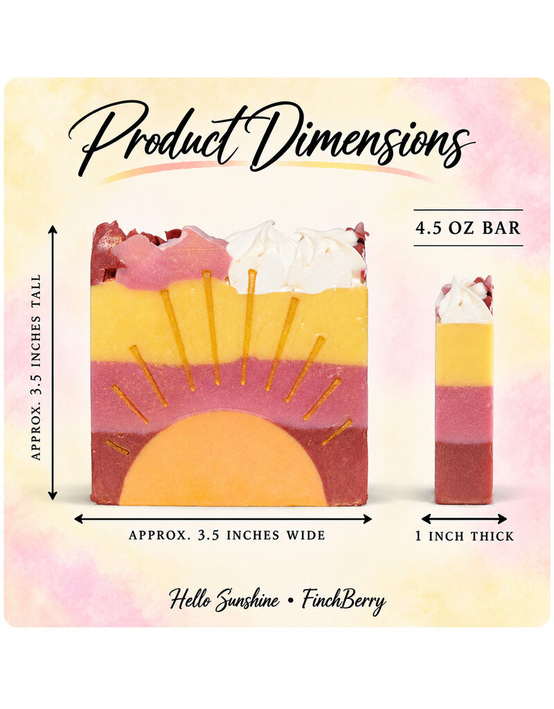 FinchBerry Handcrafted Boxed Vegan Soap - Hello Sunshine