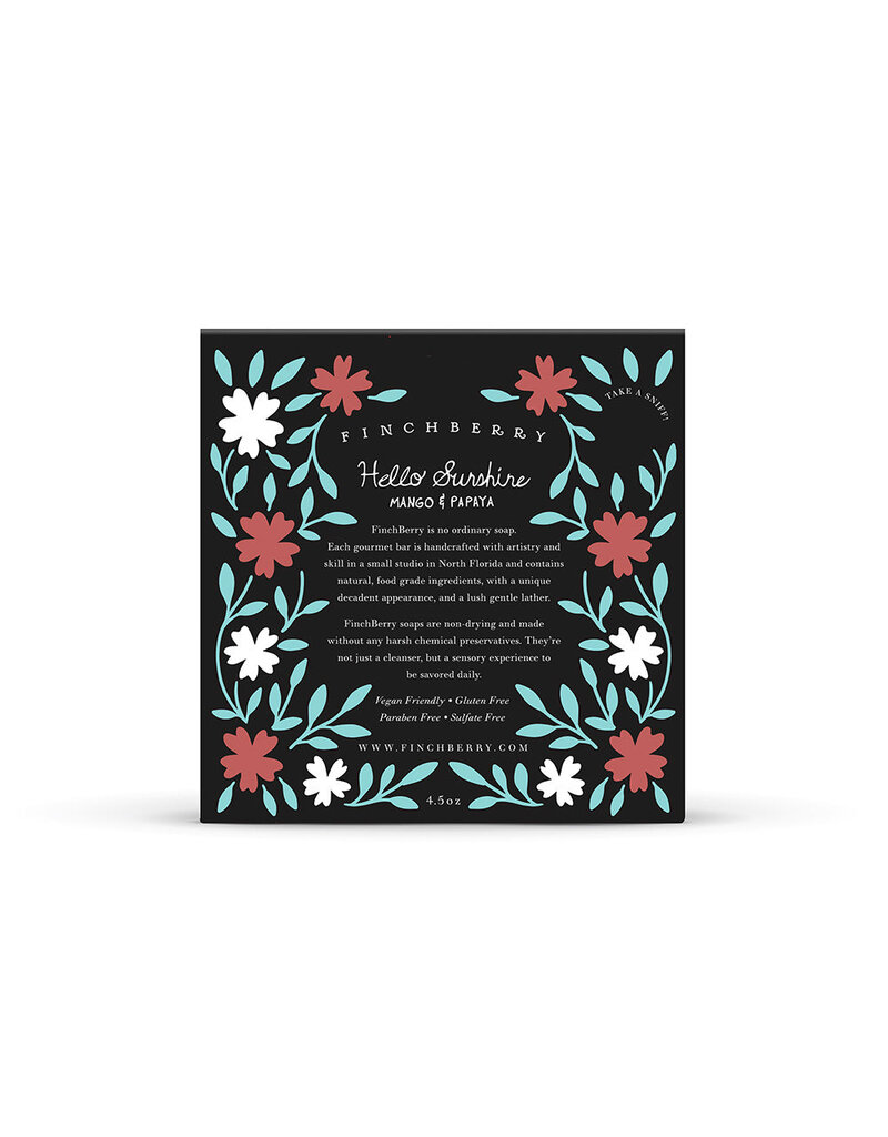 FinchBerry Handcrafted Boxed Vegan Soap - Hello Sunshine
