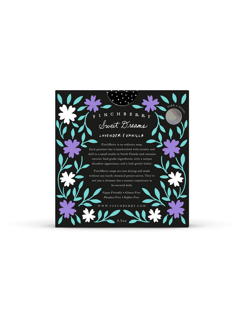 FinchBerry Handcrafted Boxed Vegan Soap - Sweet Dreams