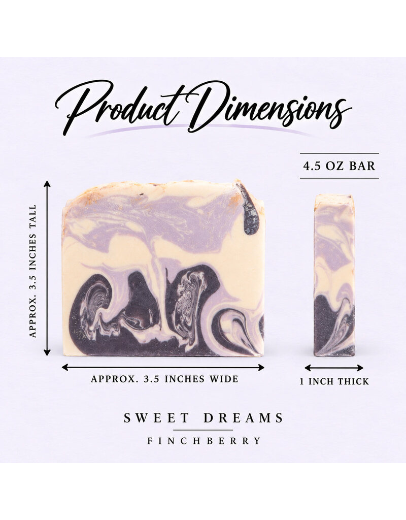 FinchBerry Handcrafted Boxed Vegan Soap - Sweet Dreams