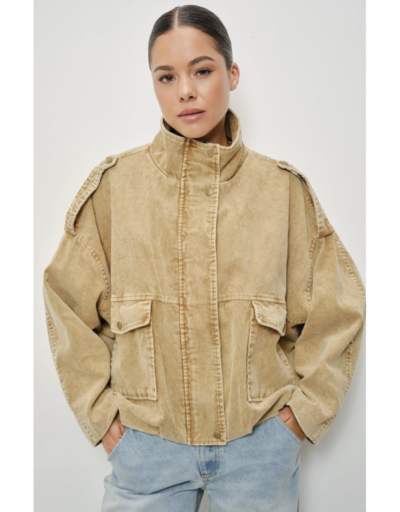 Pretty Garbage Saint Washed Boyfriend Fit Corduroy Jacket