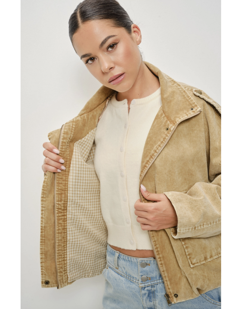 Pretty Garbage Saint Washed Boyfriend Fit Corduroy Jacket
