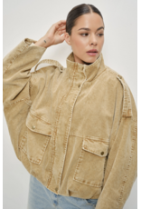 Pretty Garbage Saint Washed Boyfriend Fit Corduroy Jacket