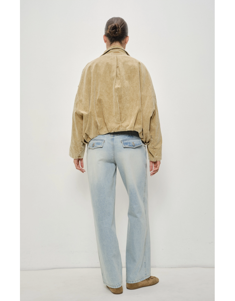 Pretty Garbage Saint Washed Boyfriend Fit Corduroy Jacket