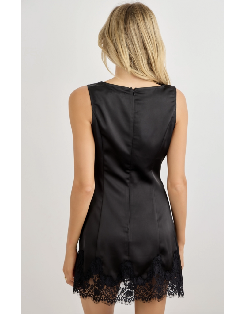 Lani Lace Trim Mini Dress