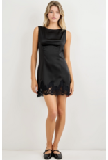 Lani Lace Trim Mini Dress