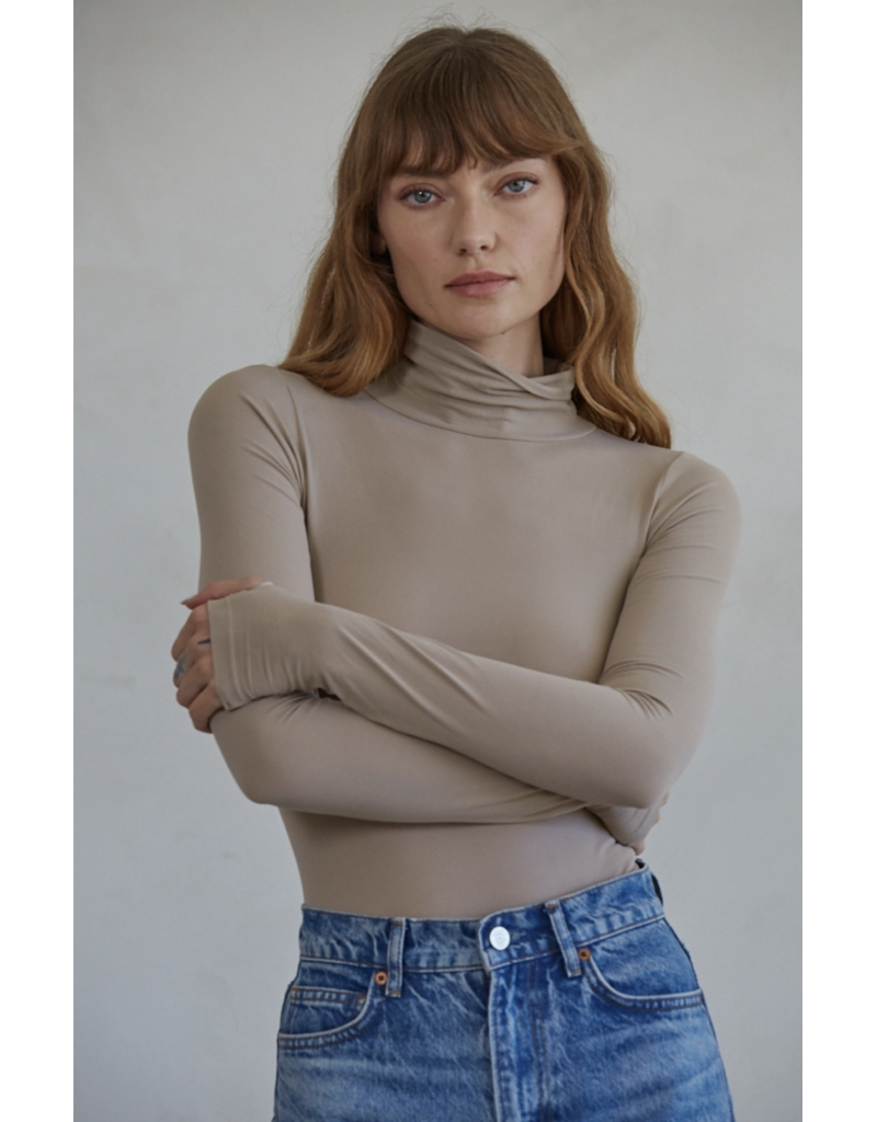 By Together Seamless Turtleneck Long Sleeve Bodysuit