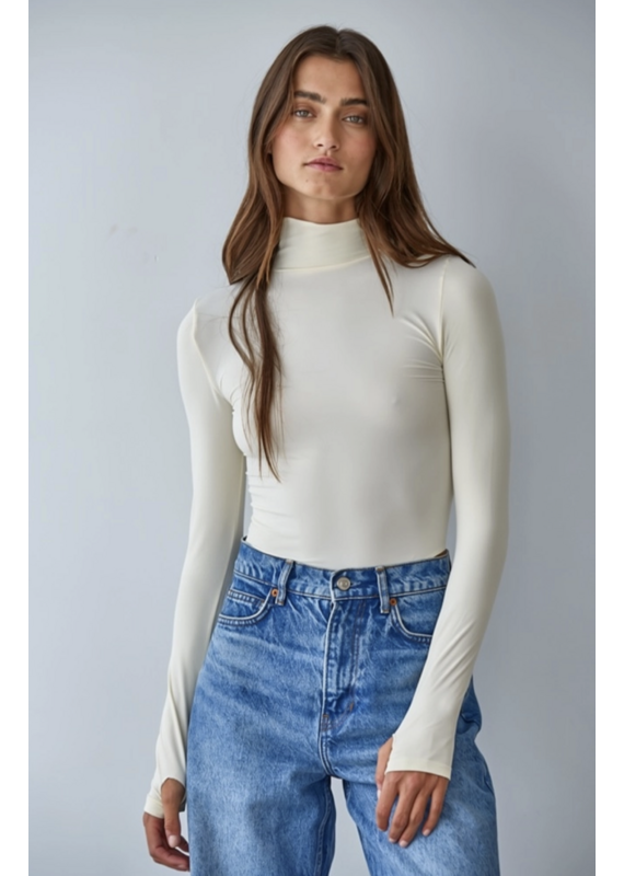 By Together Seamless Turtleneck Long Sleeve Bodysuit