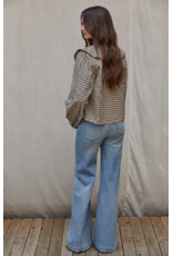 By Together Maddie Gingham Ruffle Top