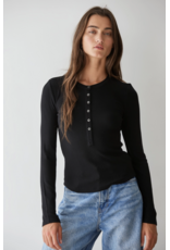 By Together Ribbed Henley Top