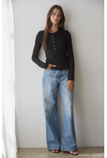 By Together Ribbed Henley Top