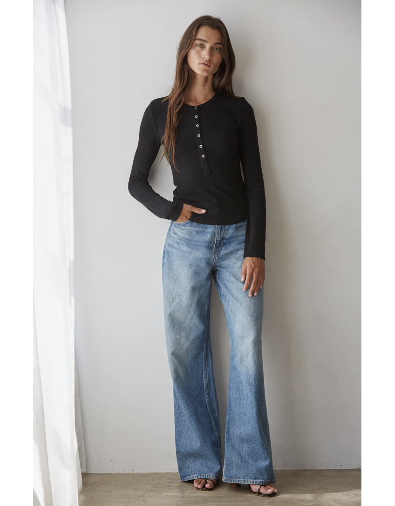 By Together Ribbed Henley Top